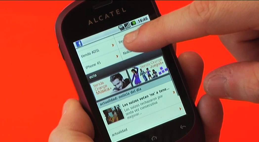 Smartphone ALCATEL ONE TOUCH 908F Noir - Occasion, écran 2,8 Pouces, 2G/3G