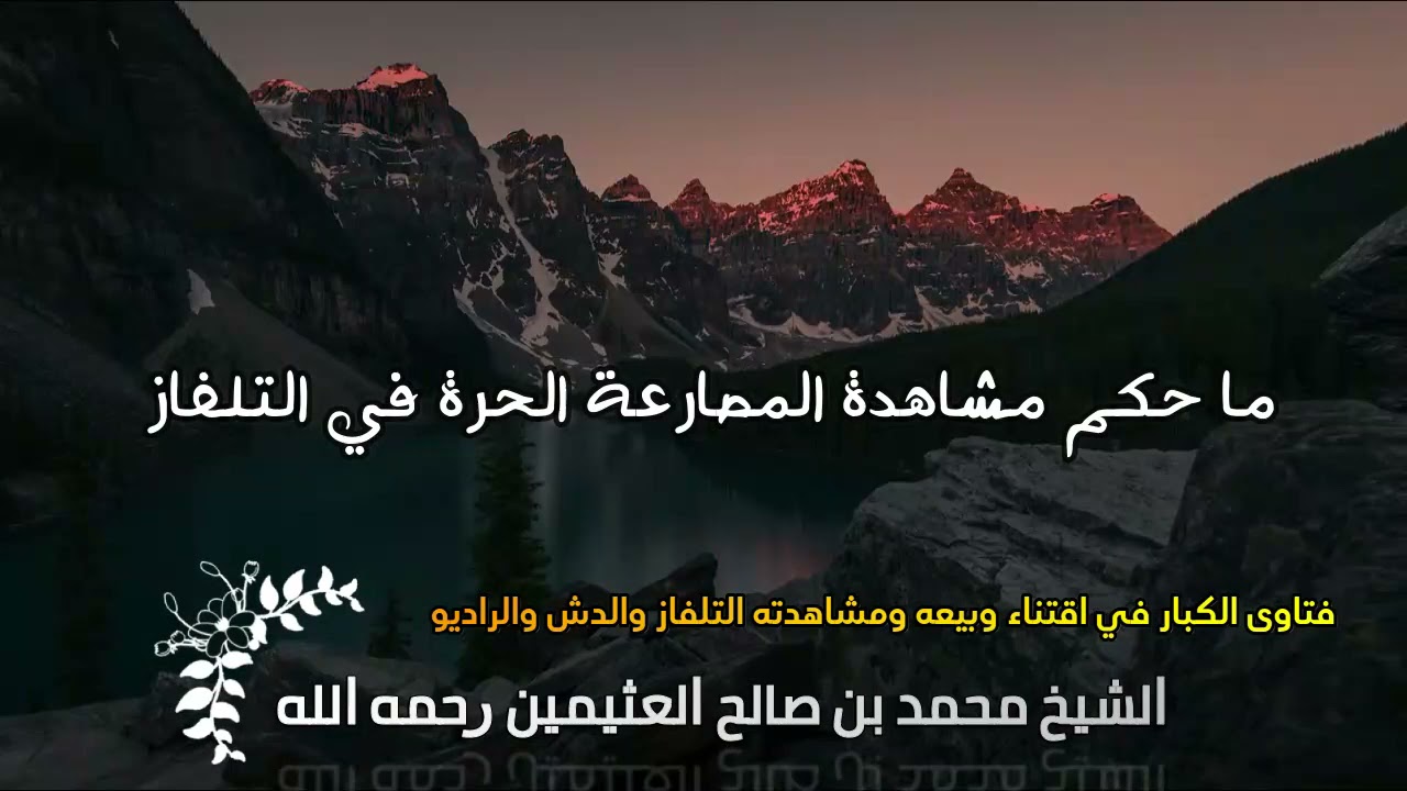 ما حكم مشاهدة المصارعة الحرة في التلفاز العثيمين رحمه الله