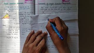 9th Std | Maths 2 | Triangle - Angle Bisector Theorem & Converse of Angle Bisector Theorem