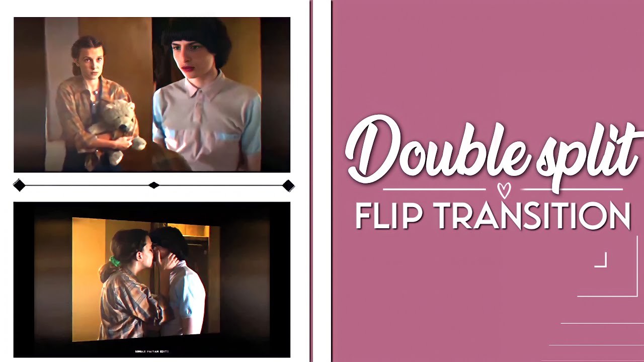 How to edit double split flip transition Tamil | Alight motion | Single ...