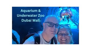 Exploring the wonderful Dubai Aquarium and Underwater Zoo - Dubai Mall (4k tour)