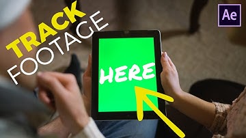 How to Track Footage to a Green screen | Adobe After Effects tutorial