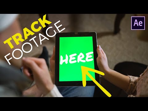 How to Track Footage to a Green screen | Adobe After Effects tutorial