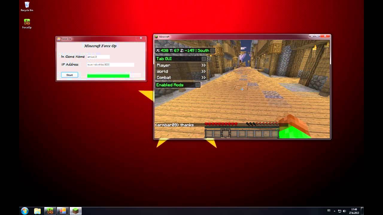 Minecraft ForceOp 1.5.2 - 123vid