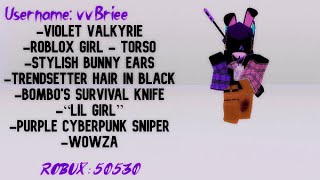 10 Awesome Roblox Violet Valkyrie Outfits Youtube - valkyrie outfit roblox