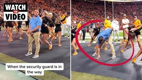 University ‘security guard’ shows off moves in dance routine