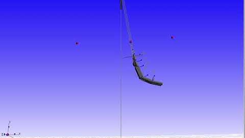 trapeze rigid body swing simulation, manual pose sequencemanual