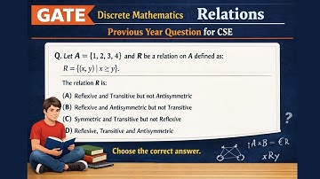 GATE 1996 Discrete Mathematics | Relations | Previous Year Question for CSE