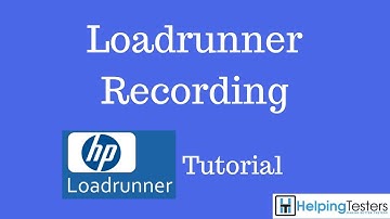 Loadrunner Recording - Loadrunner Tutorial 9