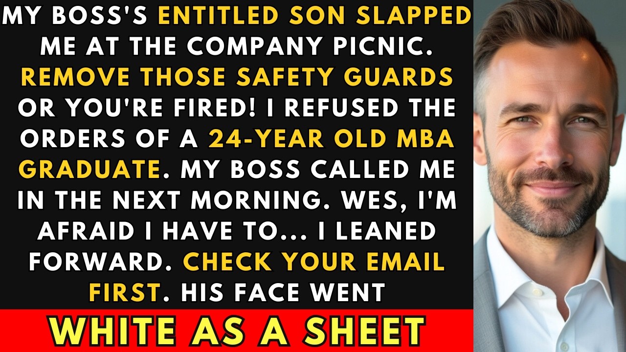 My Boss's Entitled Son Slapped Me At The Company Picnic. But I Was Prepared. Justice Was Sweet.