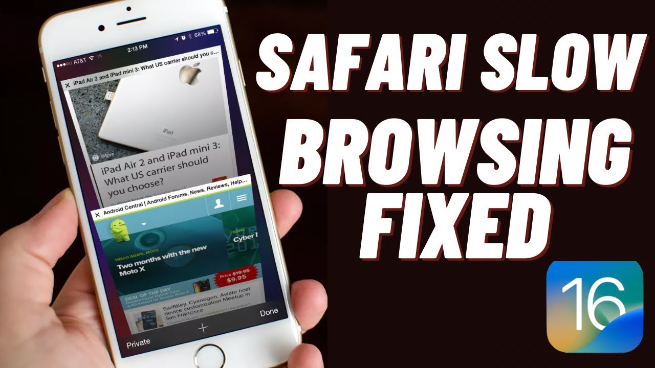 safari browser slow iphone