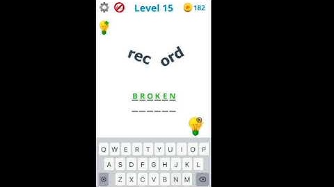 Dingbats Level 15 (rec ord) Answers and Solutions