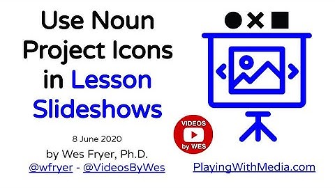 How I Use Noun Project Icons in my Class Lesson Slideshows
