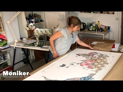 Vídeo: Pintura em malha: tricô mais pintura de Rania Hassan