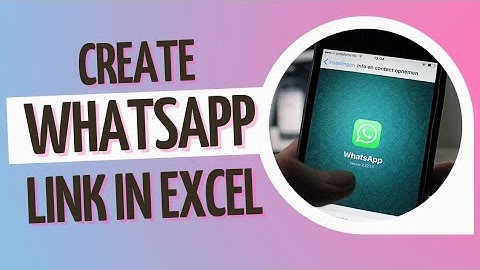 How to create Whatsapp direct link in Excel |Whatsapp| @dailybites-db