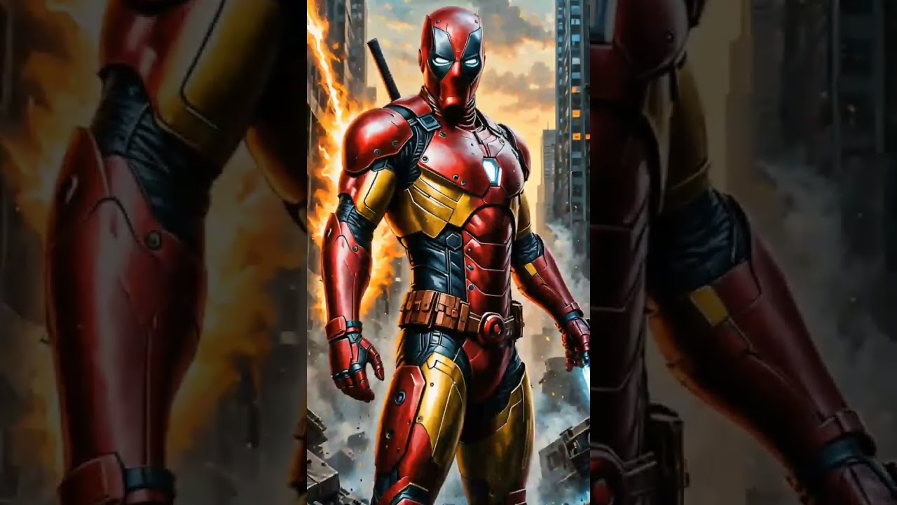 Deadpool and ironman fusion 