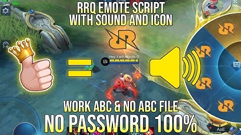 Script Battle Emote RRQ Full Sound And Icon No Password Beatrix Patch Work ABC & No ABC File