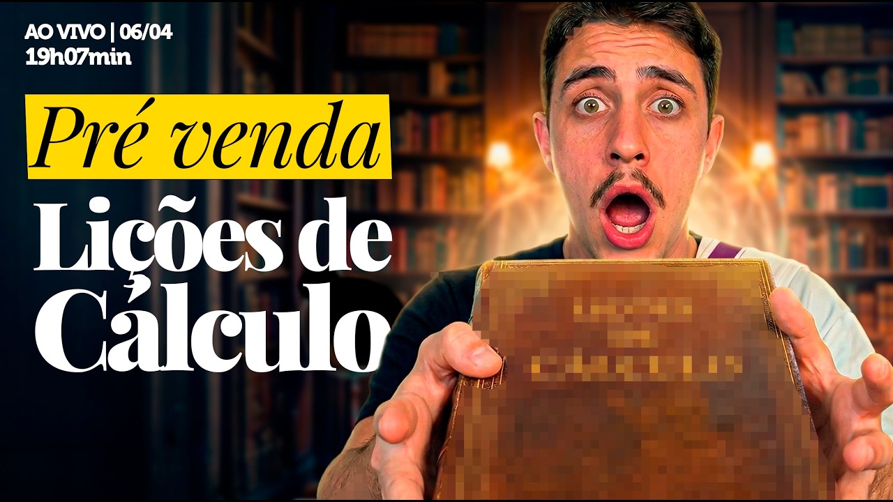 Pré venda Lições de Cálculo | AO VIVO
