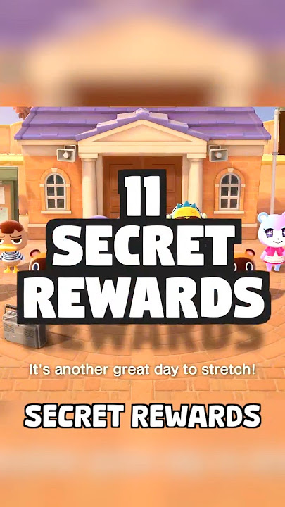 Unlock 11 SECRET REWARDS in ANIMAL CROSSING NEW HORIZONS! #shorts #acnh