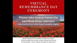 Virtual Remembrance Day Ceremony 2020