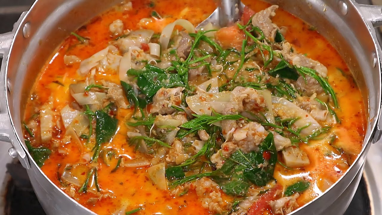 #แกงคั่วหัวปลีกระดูกอ่อนหมู เมนูพื้นบ้านติดดิน แต่ถ้าได้กิน อร่อยเหมือนได้ขึ้นสวรรค์