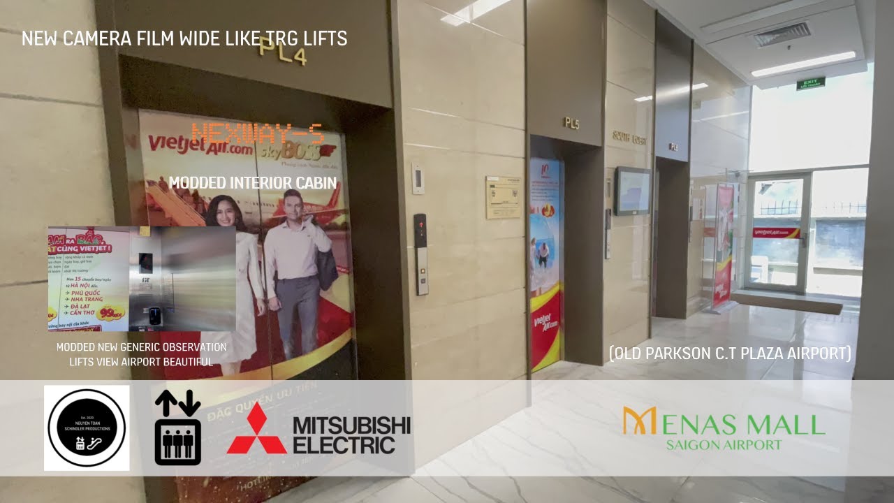 6 Mitsubishi And Beautiful View Airport Fujitech Lifts - Menas Mall Saigon Airport