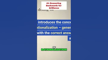 Revolutionizing AI: Reasoning Backwards for Brilliance