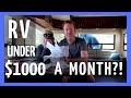 RV LIVING FULL TIME | UNDER $1000 A MONTH! COULD YOU DO IT? (RV LIFE)