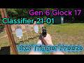 Mack shooting 21-01 Trigger Freeze with her gen 6 Glock 17. USPSA.