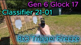 Mack shooting 21-01 Trigger Freeze with her gen 6 Glock 17. USPSA.