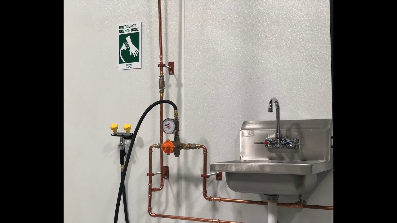 Safety Eyewash Station Installation 