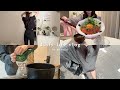vlog | 一人暮らしの日常vlog🏠体型維持をし続ける私のルーティン🌙自炊を頑張る週末/簡単時短レシピ/脚やせのための習慣/韓国料理