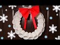 Recycled Christmas Crafts - Plastic Cups Wreath - Christmas Tree Ornaments