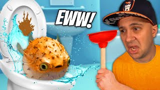 PUFFER FISH Goes Down The TOILET! | I Am Fish screenshot 5