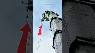 Physik in Aktion: Kranausleger unter Last! 🏗️⚠️ #Kran #Physik #Baustelle