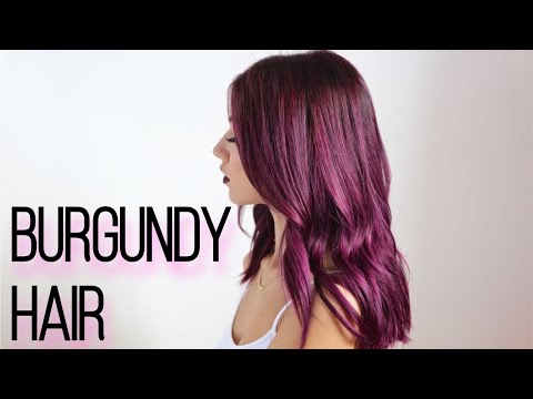 How To Dark Burgundy Hair Dye At Home Youtube