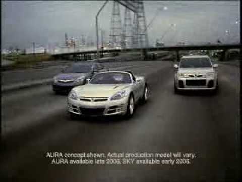 2007 Saturn Sky Roadster coupe tv ad