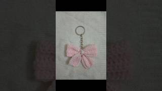 Crochet bow keychains below INR 50 #crochet #handmade #crocheting