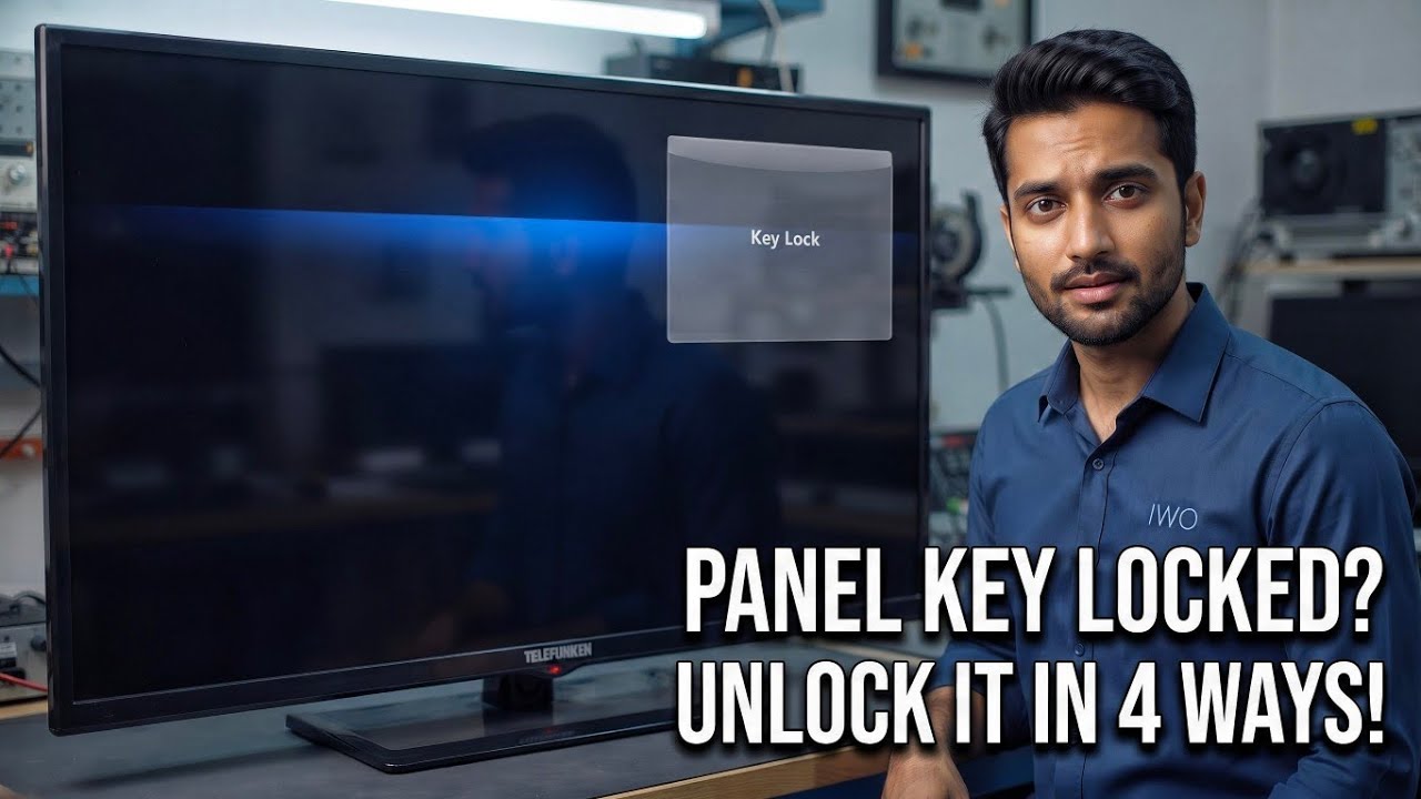 How to Unlock Telefunken TV Panel Key Lock | 4 Ways to Fix Key