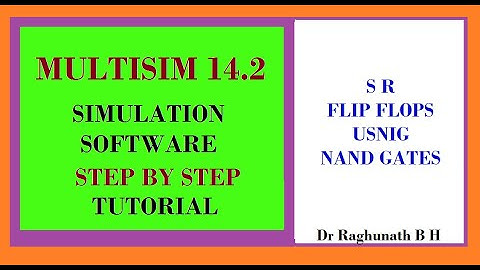 SR Flipflop using nand gate in Multisim simulation