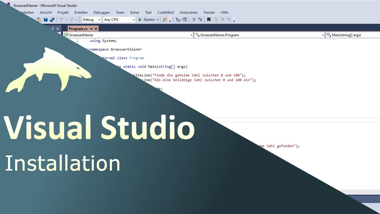 Visual Studio installieren - YouTube