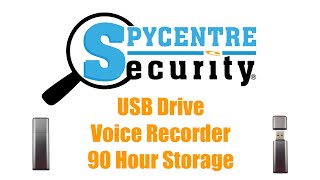 USB Drive Voice Recorder Stores 90 Hours - Review