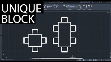 How to make Unique BLOCK in  AutoCAD Tutorial