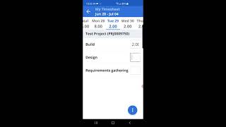 Clarity PPM - Time Entry using the Clarity Mobile App 3.1.0 (French)