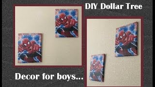 DIY Dollar Tree boys decor