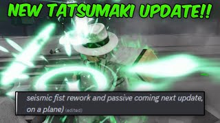 Strongest Battlegrounds NEW TATSUMAKI PASSIVE UPDATE   INVITE FEATURE POSSIBILITY