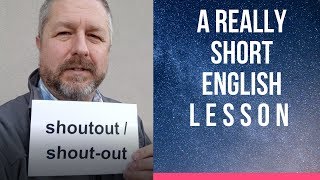 Meaning of SHOUTOUT - A Really Short English Lesson with Subtitles Resimi