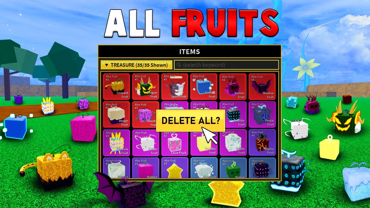 All Fruits in Roblox Blox Fruits