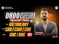 DRDO CEPTAM 11 CBT-2 | Metrology, CAD/CAM/CNC /CIM/DNC ( part-1) | By Jamal Sir