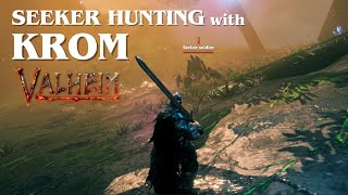 Celebrity Seeker Hunting with the KROM Sword | Valheim Net Worth